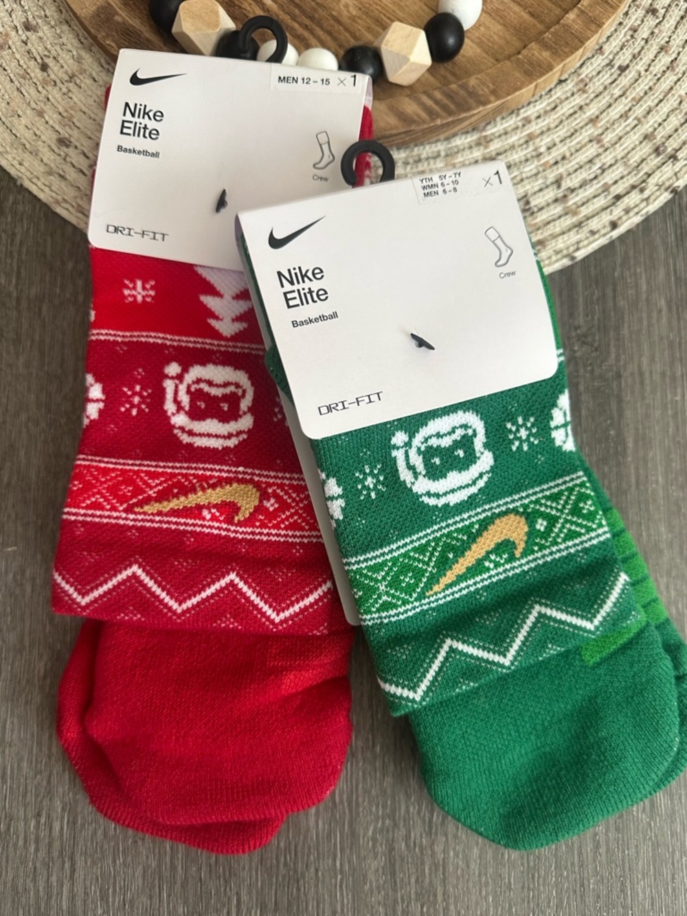 Nike Elite Dri-FIT Holiday Crew Socks - Pack of 2